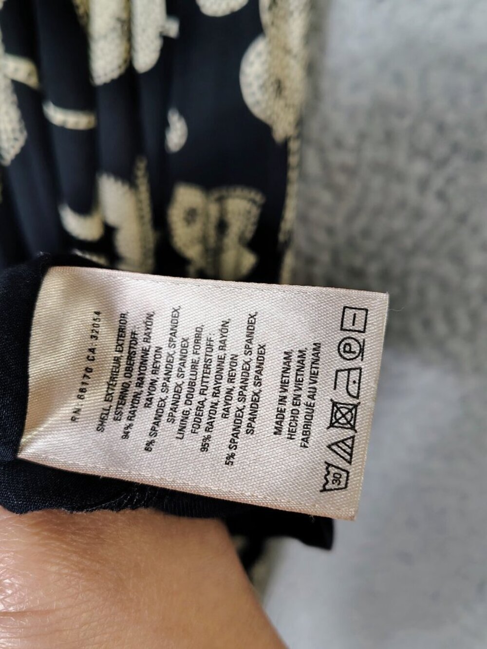 Moulinette Soeurs By Anthropologie Maxi Dress Women S Black Cream Floral Jersey - Picture 9 of 11